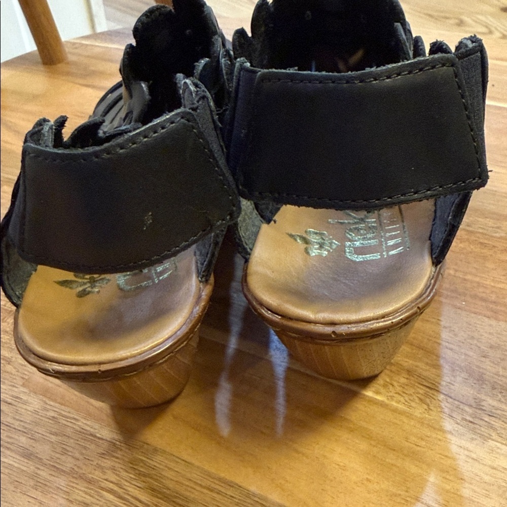 Rieker Sine 78 Slingback Heel Sandal Shoe Black Womens size 37 - Picture 5 of 7